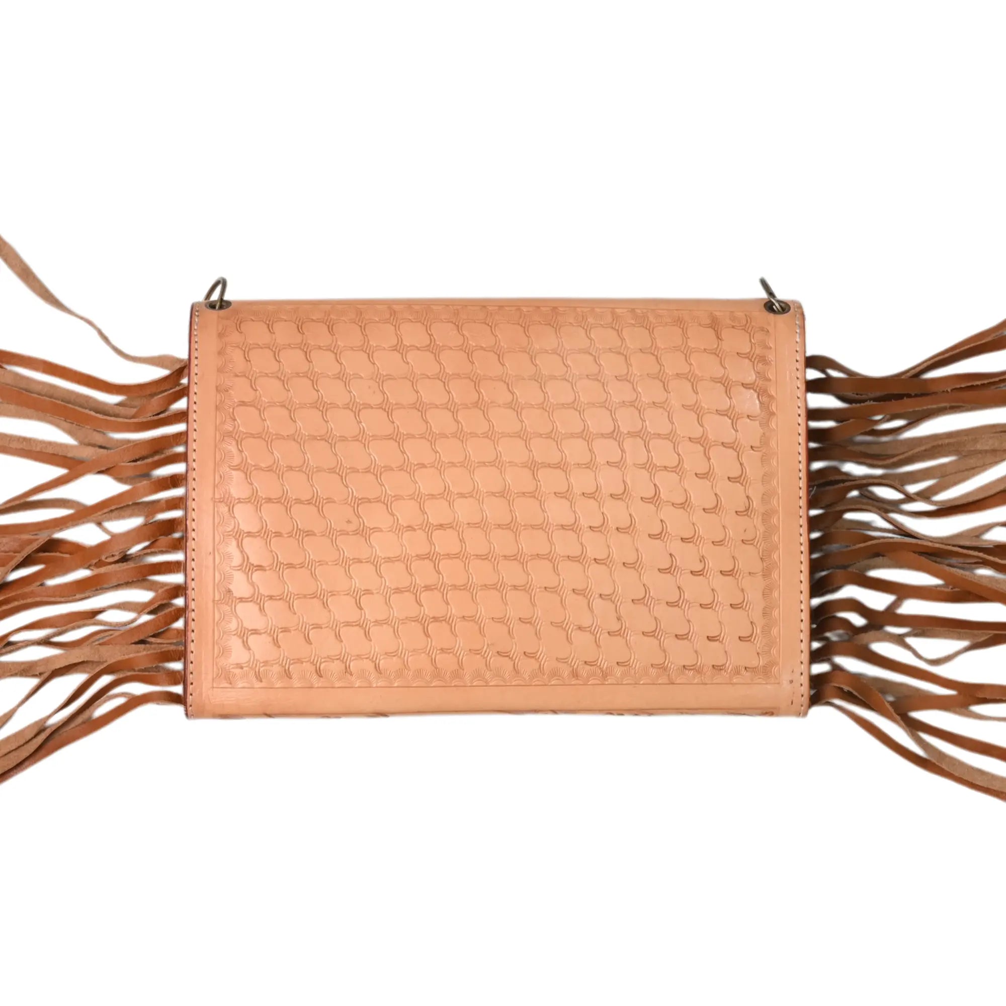 Western leather clutch Tooled Genuine Leather Crossbody Clutch Bag - abitoamerica